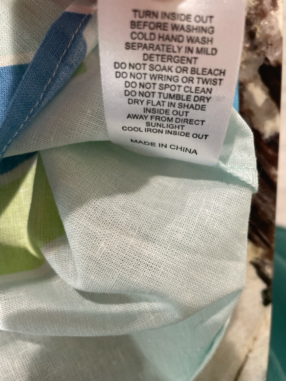 SABO NWT Tropical Mini Dress & Matching Shirt Set Blue Green Size M (Runs Small) - Picture 15 of 16